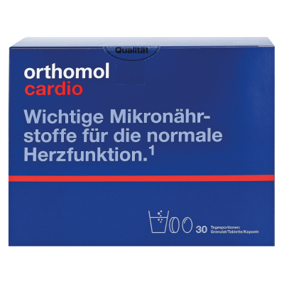 Ортомол Orthomol Cardio гранули+таблетки+капсули на 30 днів 38542 фото