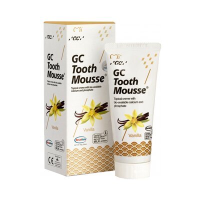 GC Tooth Mousse Крем стоматологічний для відновлення емалі зубів, Ваніль, 35 мл Тус Мусс 36571 фото
