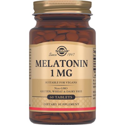 Солгар Мелатонин 1 мг капсулы 60шт Solgar 36086 фото