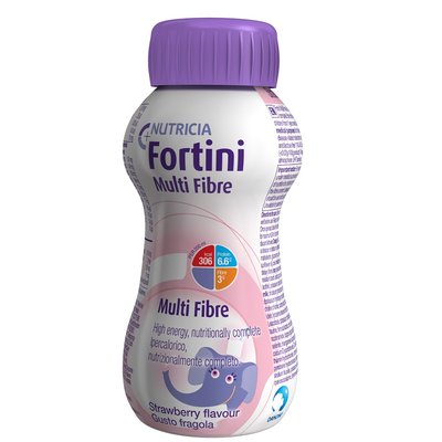 Фортіні з полуничним смаком 200мл Fortini Multi Fiber Nutricia 42340 фото