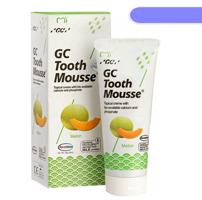 GC Tooth Mousse Крем стоматологічний для відновлення емалі зубів, Диня, 35 мл Тус Мусс 36452 фото
