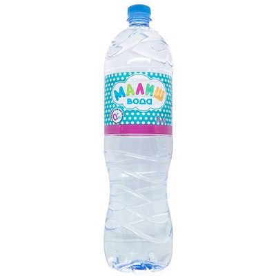 Вода Малюк питна дитяча у пластиковій пляшці без дозатора, 1,5л 26775 фото