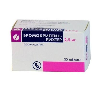 Бромокриптин-Ріхтер 2,5 мг таблетки №30 3009 фото