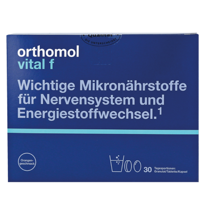 Ортомол Orthomol Vital F гранули+капсули+пігулки на 30 днів 38559 фото