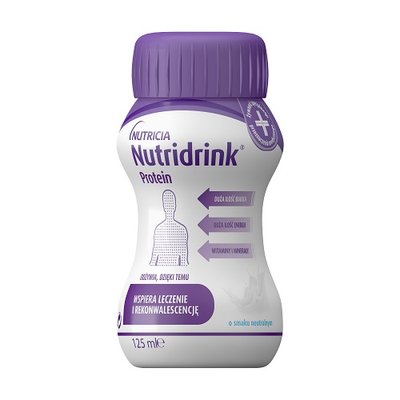 Нутрідрінк Протеїн з нейтральним смаком 125 мл №4 флакона Nutridrink Protein Neutral flavour Nutrici 35587 фото