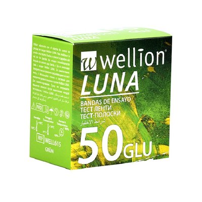 Тест смужки Wellion Luna Duo, 50 шт 31280 фото