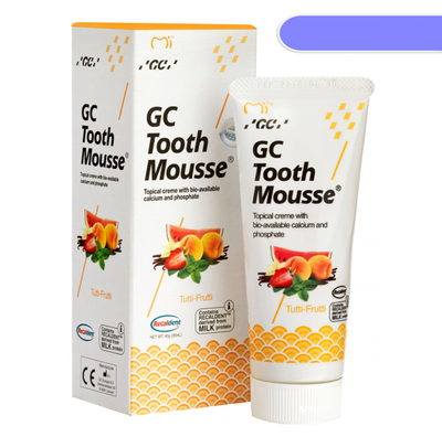 GC Tooth Mousse Крем стоматологічний для відновлення емалі зубів, Тутті-Фрутті, 35 мл Тус Мусс 36451 фото